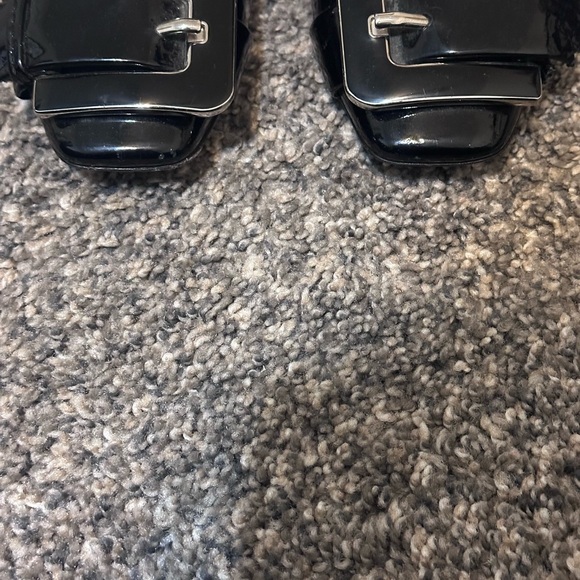 Dior Black Patent Leather Heels with Silver Buckle - Picture 6 of 6